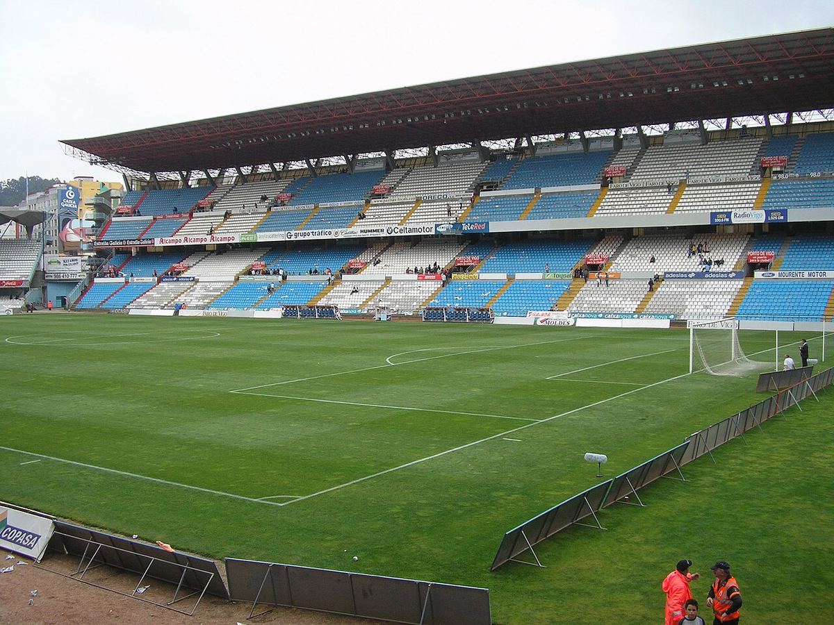 Tribuna stadionului Balaídos al echipei Celta Vigo