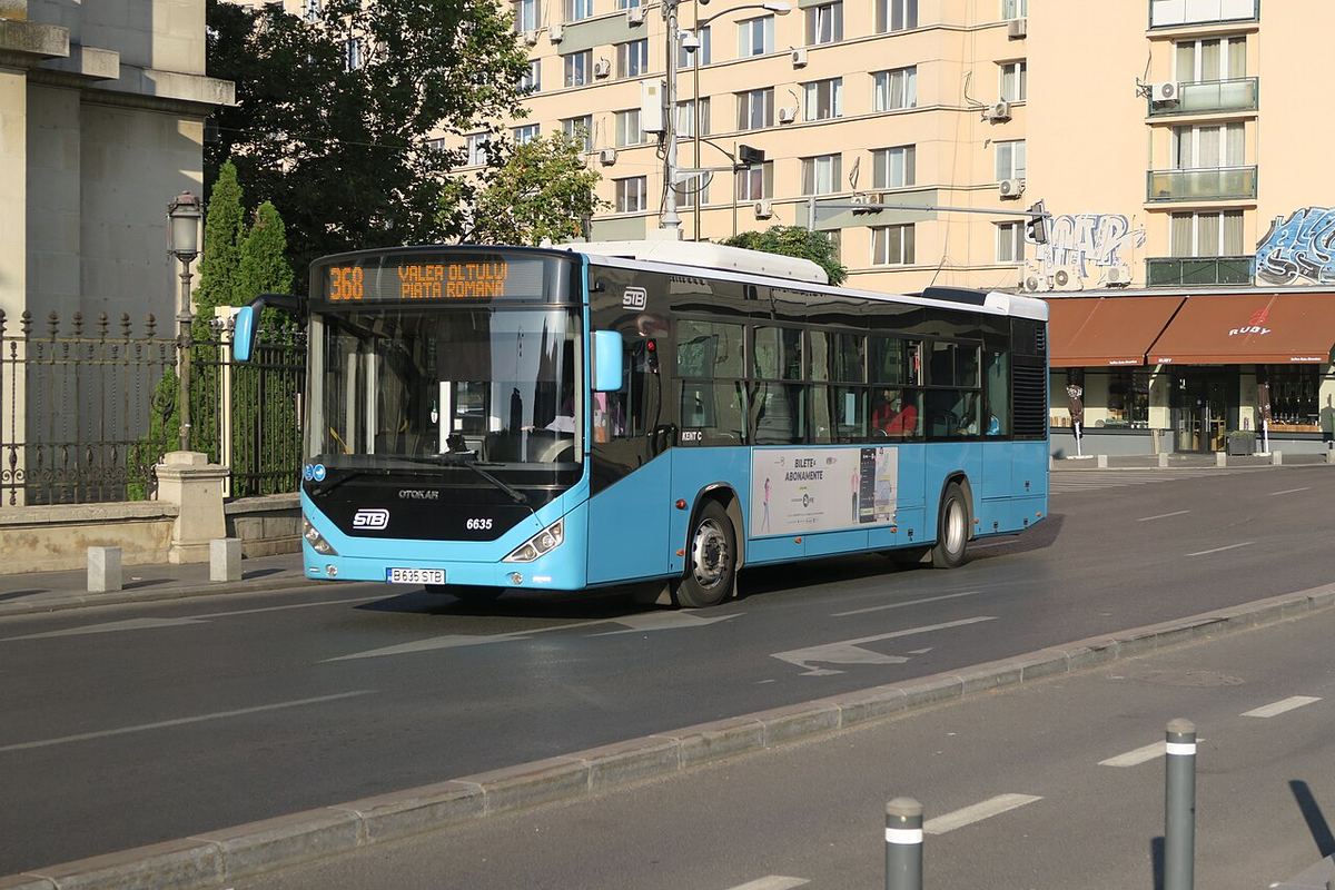Autobuz STB, numărul de flotă 6635, Otokar Kent C12, în București, din flota Societății de Transport București.