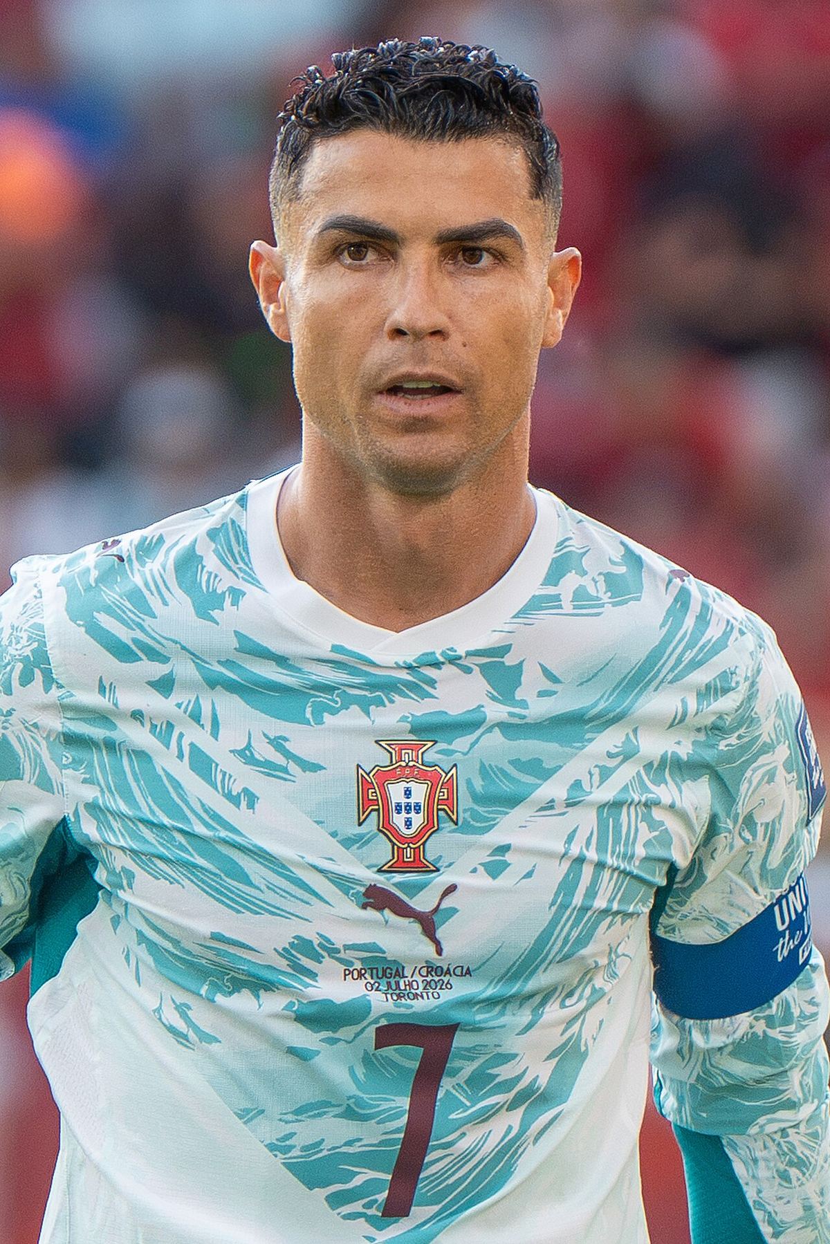 Cristiano Ronaldo în tricoul naționalei Portugaliei, în iulie 2026