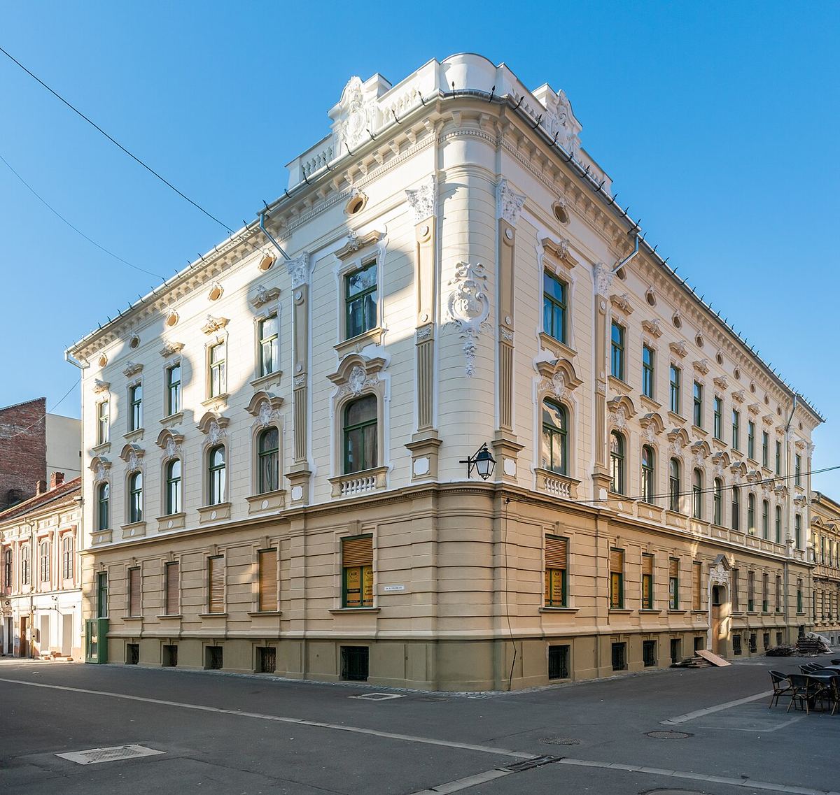 Clădire pe strada Eremia Grigorescu 1 din Timișoara, județul Timiș, România.
