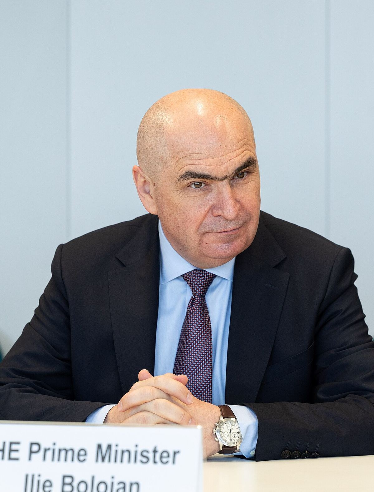 Premierul Ilie Bolojan la o întâlnire oficială, în 2025