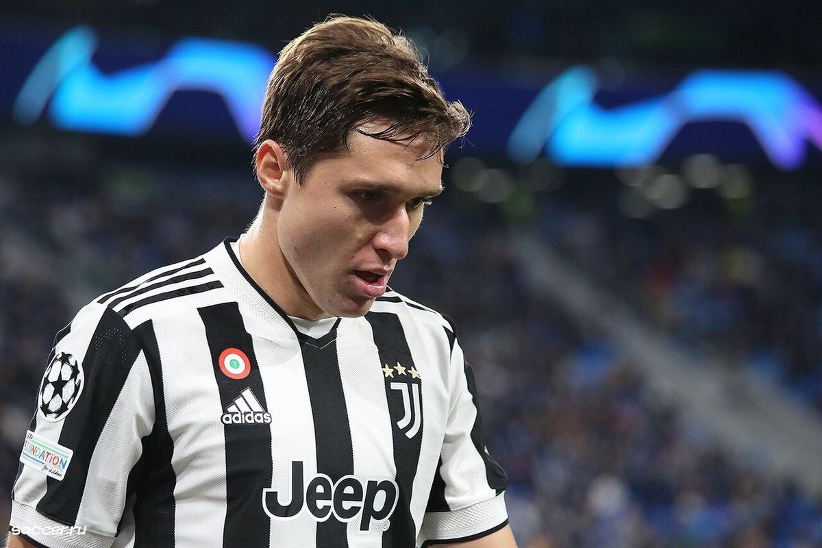 Federico Chiesa într-un meci împotriva Zenit, pe 20 octombrie 2021