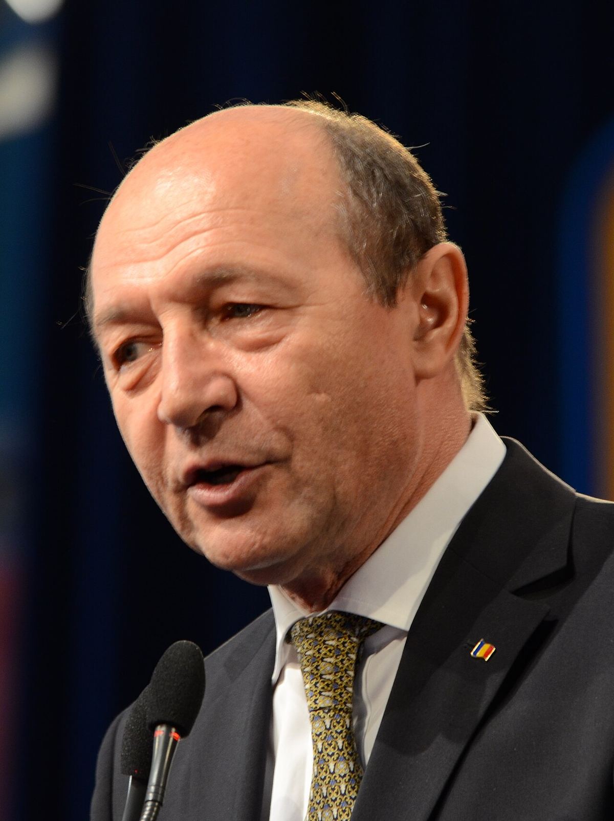 Traian Băsescu vorbind la Convenția națională extraordinară a Partidului Democrat-Liberal, din 23 martie 2013.