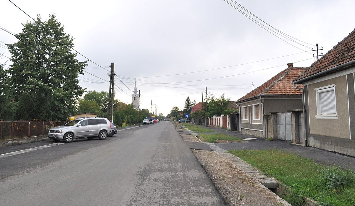 Vedere a localității Oșorhei, județul Bihor, România.