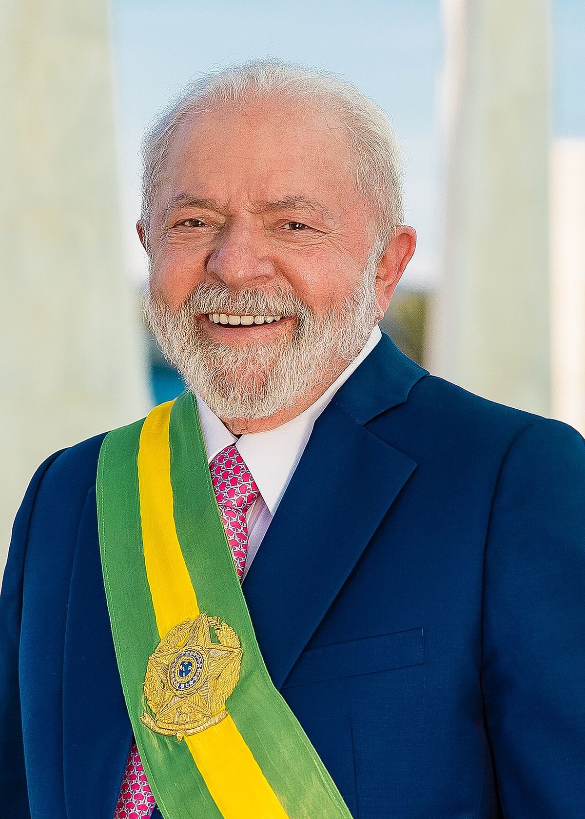 Portretul oficial al președintelui Luiz Inácio Lula da Silva, fotografiat de Ricardo Stuckert.