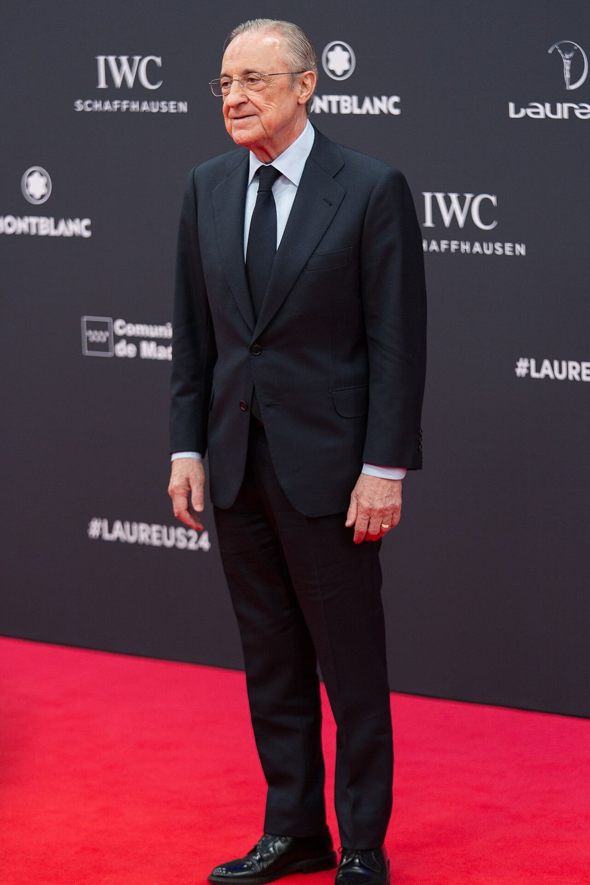 Florentino Pérez, președintele Real Madrid, pe covorul roșu al premiilor Laureus, în fotografie de arhivă din 2024.