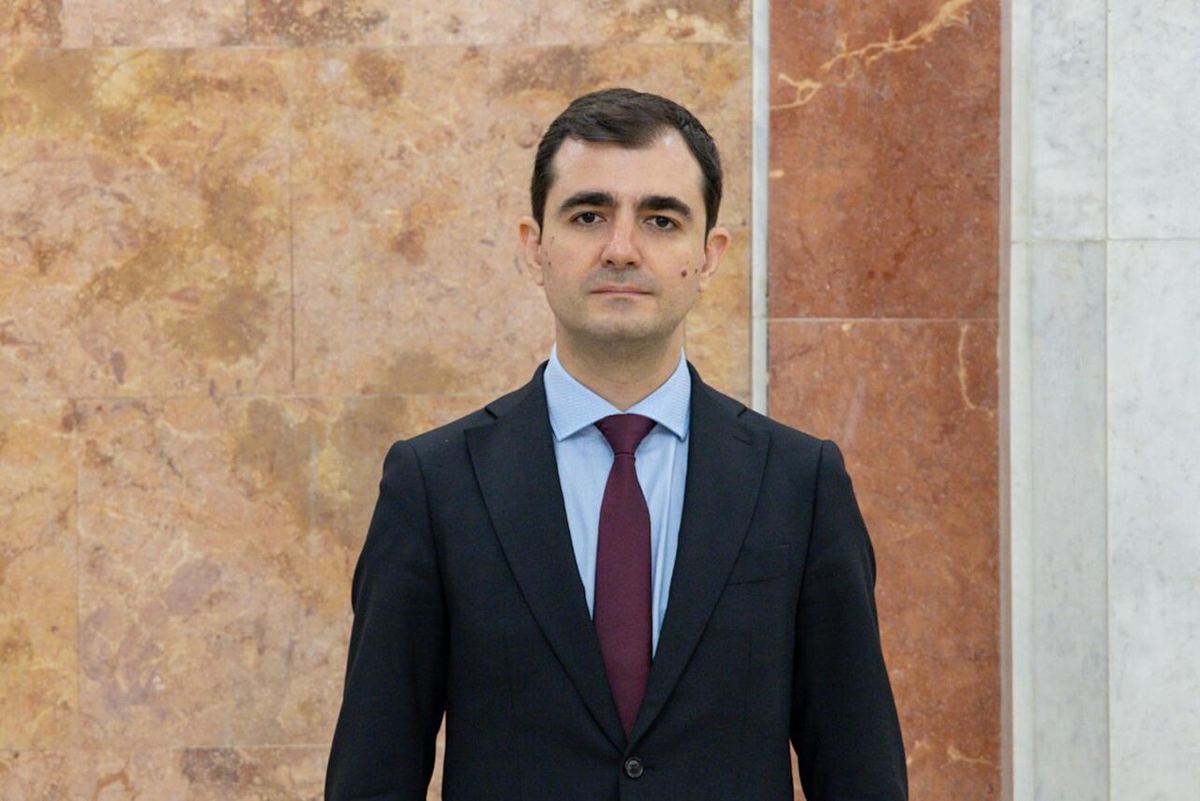 Claudiu Năsui la ceremonia de învestire în funcția de ministru al economiei al Republicii Moldova, 28 august 2026.
