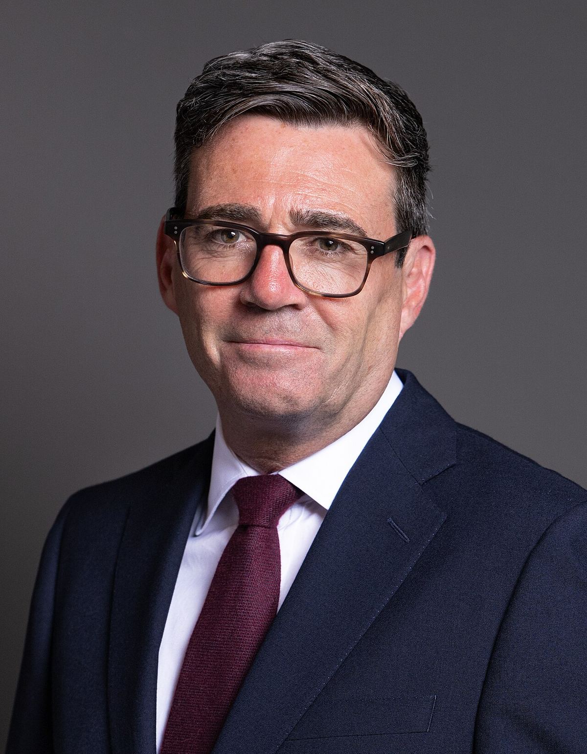 Portretul oficial al lui Andy Burnham, în 2026