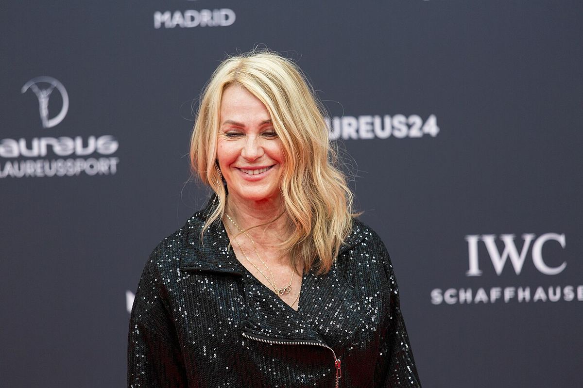 Nadia Comăneci la gala premiilor Laureus, în 2024