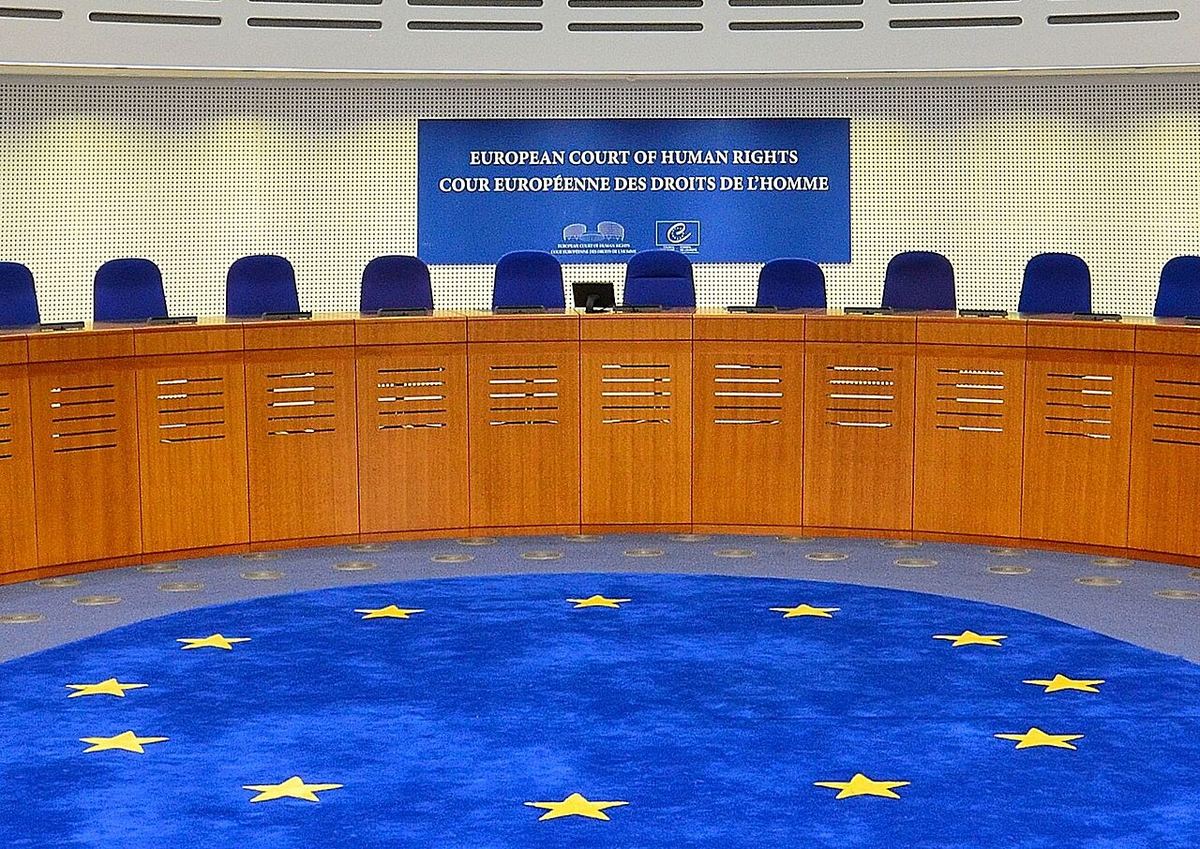 Sala de audiențe a Curții Europene a Drepturilor Omului din Strasbourg