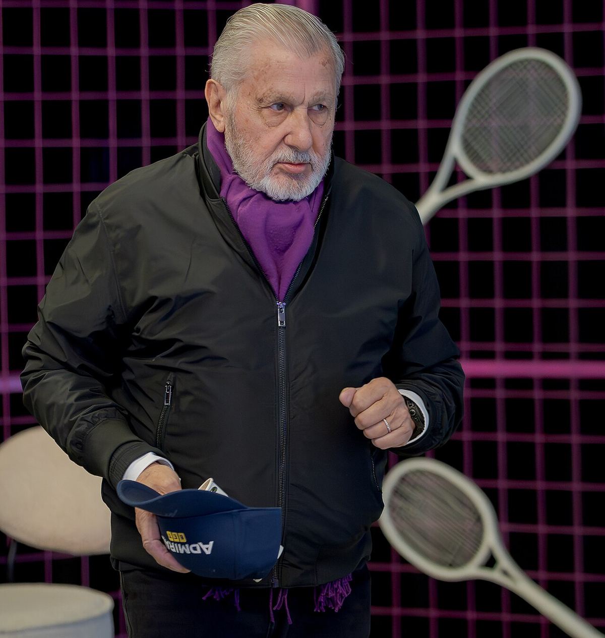 Ilie Năstase, fost jucător de tenis, la turneul Transylvania Open 2025.