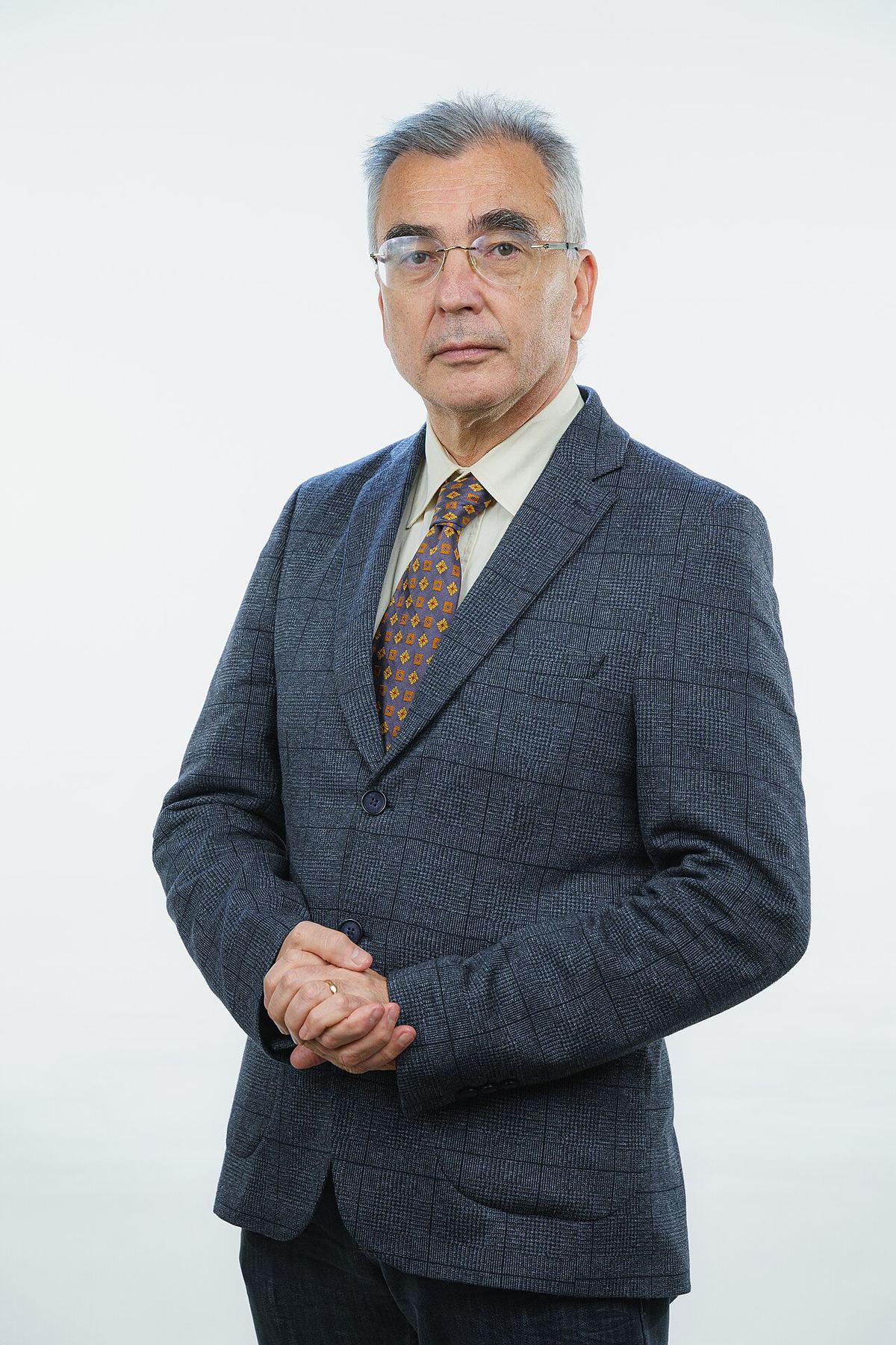 Petrișor-Gabriel Peiu, senator AUR, fotografiat în București.