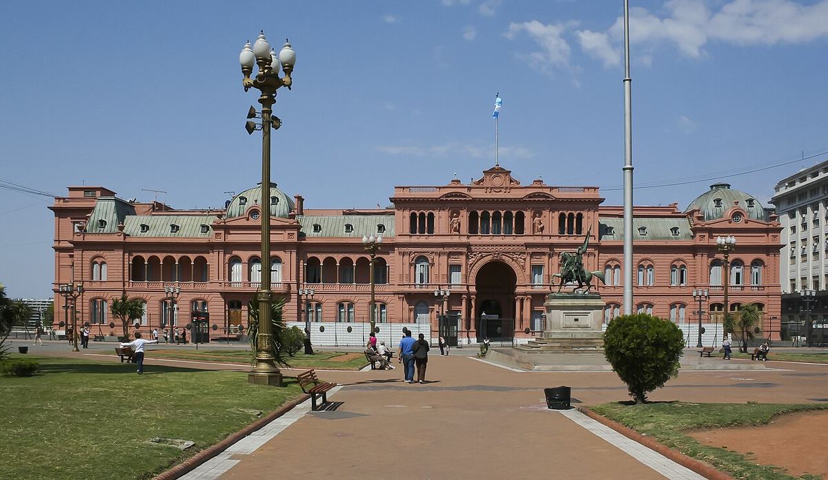 Casa Rosada, sediul guvernului argentinian, din Buenos Aires, Argentina.