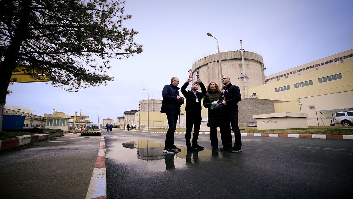 Centrala nucleară de la Cernavodă, România, fotografiată în decembrie 2024 în timpul unei misiuni IAEA IPPAS de consiliere privind securitatea.