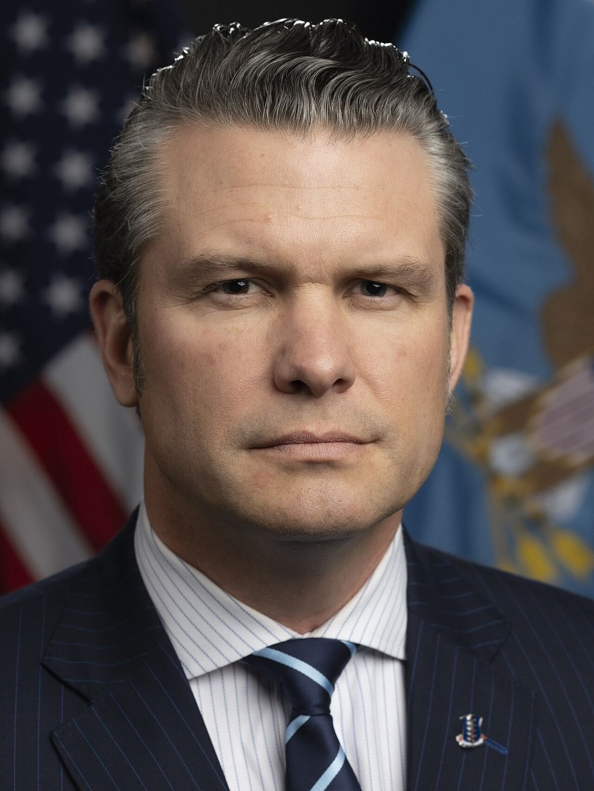 Portretul oficial al secretarului american al Apărării, Pete Hegseth, 2025