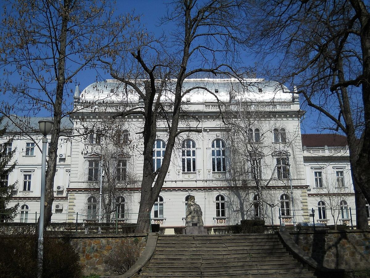 Palatul de justiție, vedere din latura dinspre parcul Eminescu.