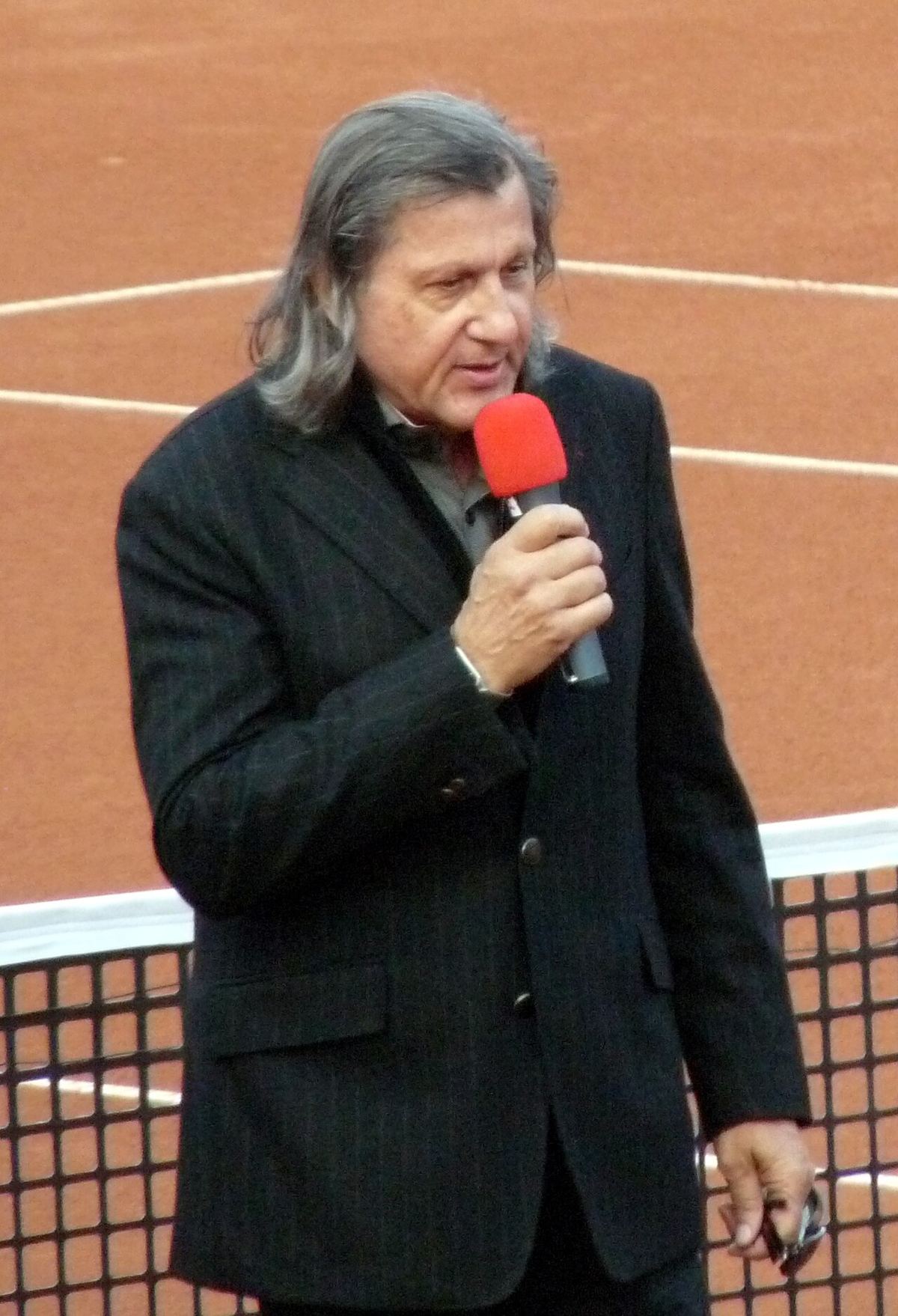 Ilie Năstase, fotografiat la meciul de retragere al lui Andrei Pavel.