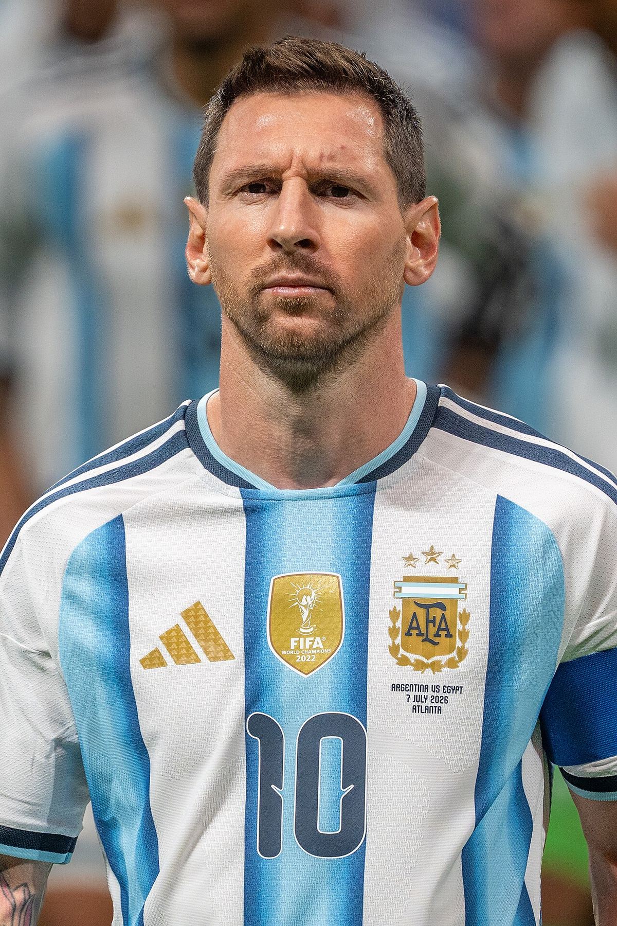 Lionel Messi în tricoul naționalei Argentinei, în 2026