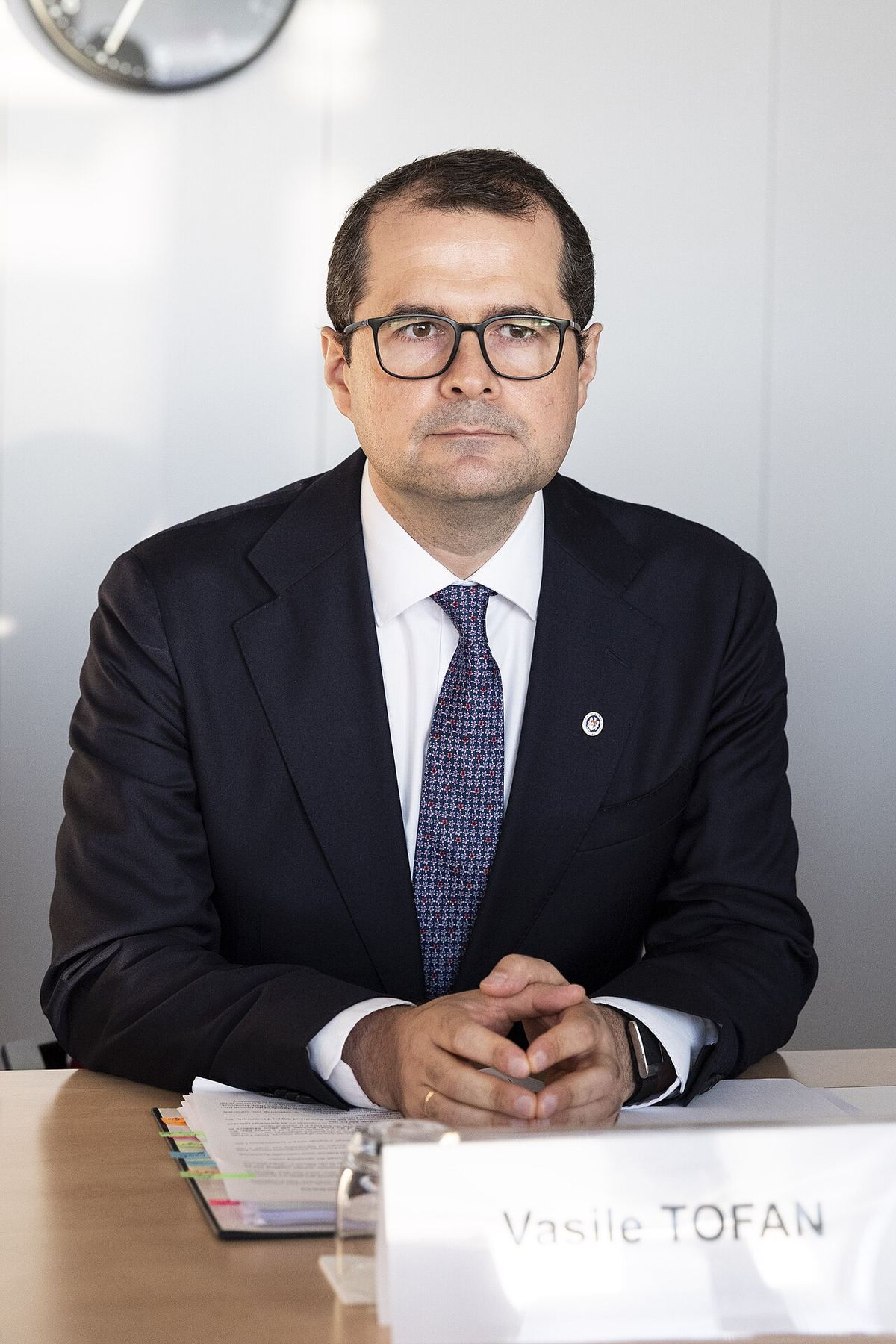 Vasile Tofan, premierul Republicii Moldova, în timpul unei vizite la Comisia Europeană.