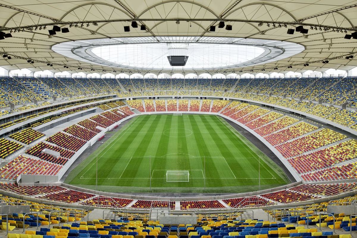 Arena Națională din București, văzută din tribună