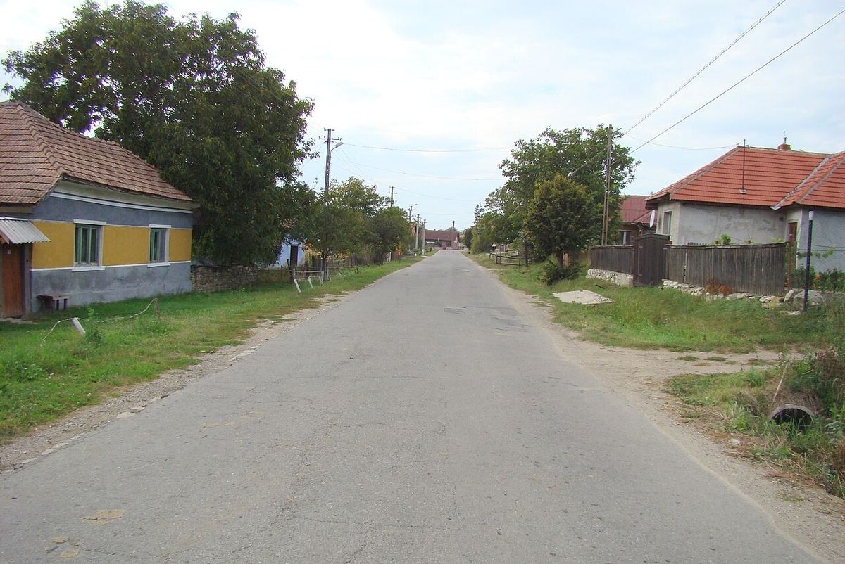 Imagine din satul Vultureni, județul Cluj, România, reprezentativă pentru localitatea unde este propus centrul pentru vârstnici.
