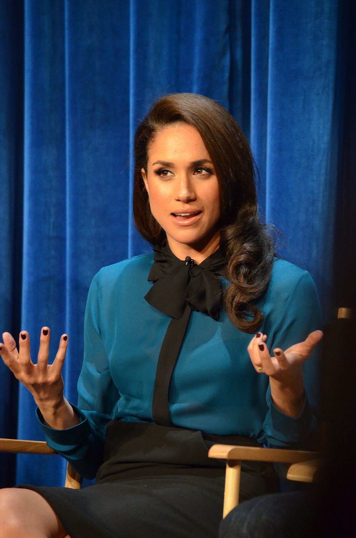 Meghan Markle la un panel despre serialul „Suits” organizat de Paley Center în 2013.