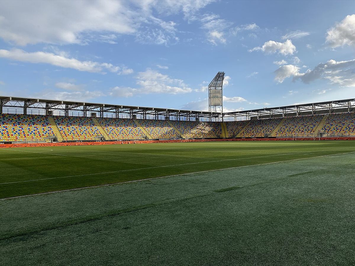 Stadionul Benito Stirpe din Frosinone, fotografiat în februarie 2020.